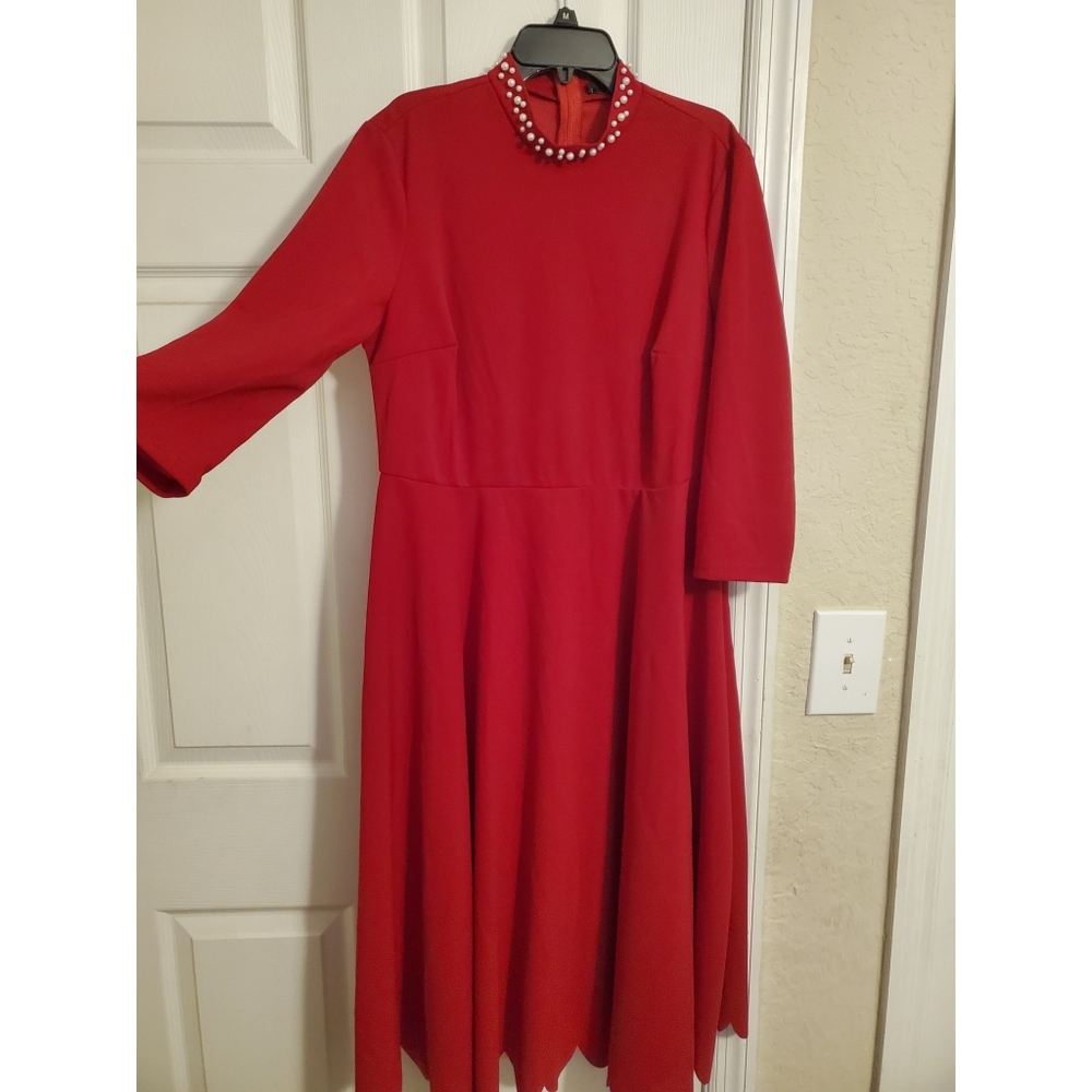 Red Long sleeve dress ❤